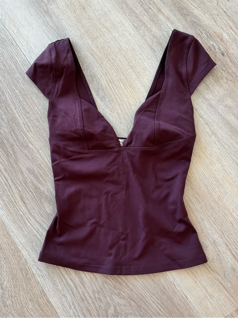 Free People Burgundy Top